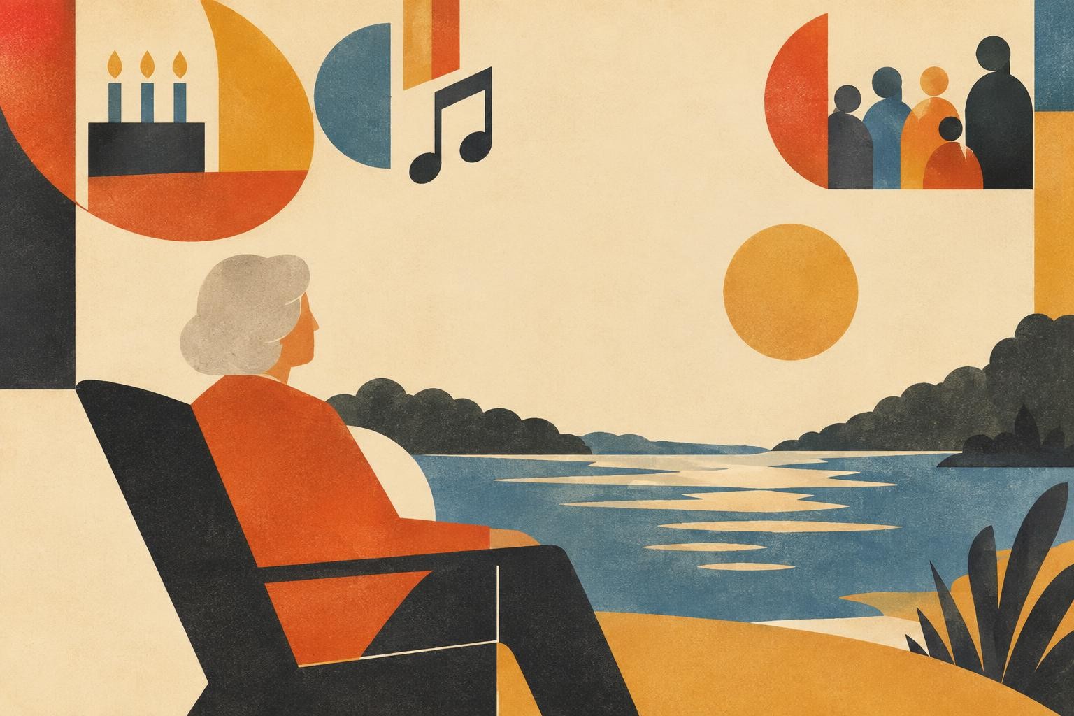 Geometric illustration inspired by “About Aging”.